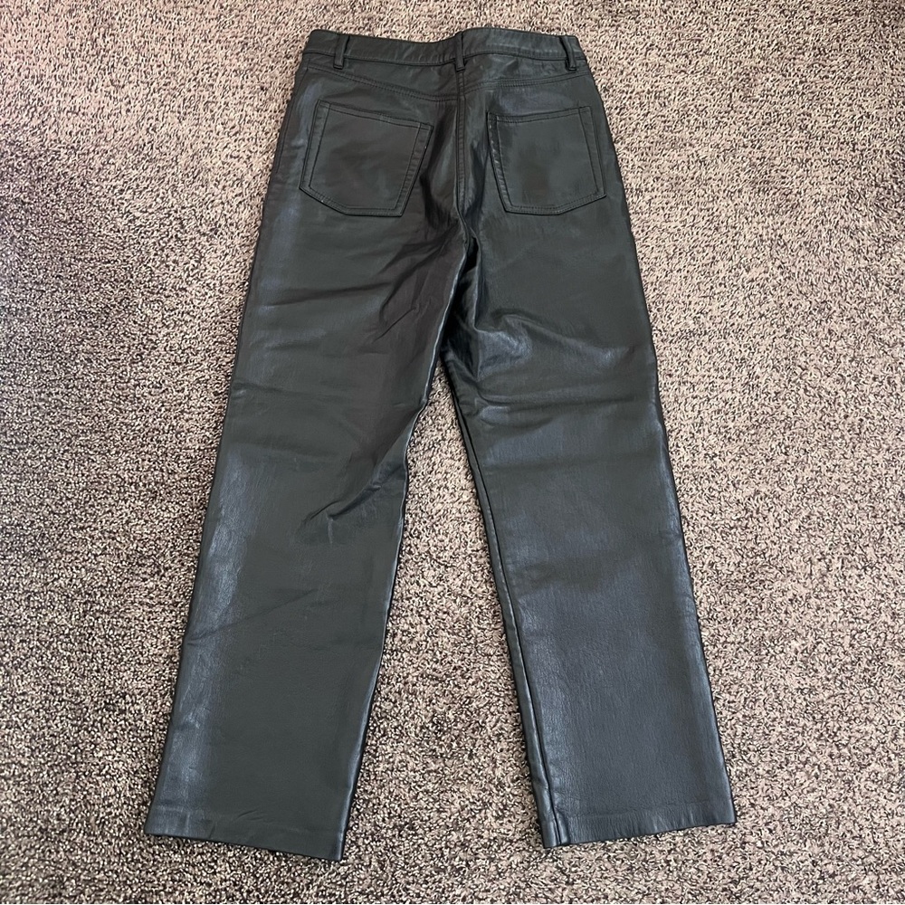 Aritzia Black Leather-Style Pants - Picture 3 of 5